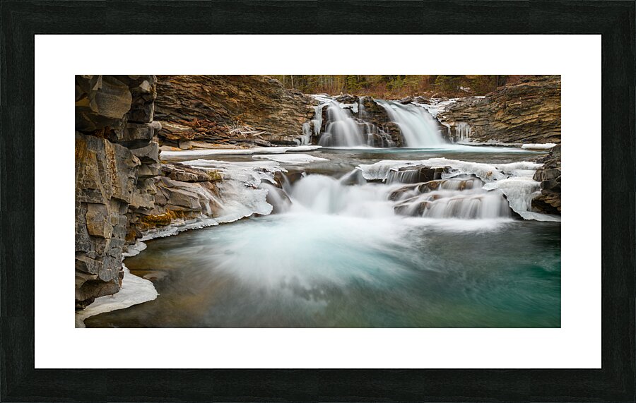 Sheep River Falls 1 Picture Frame print