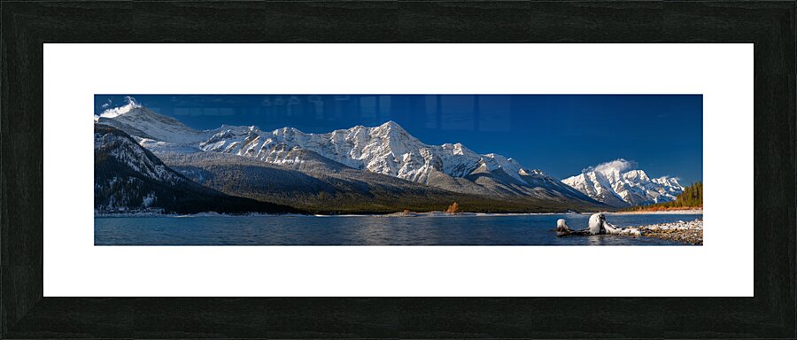 Spray Lakes Cold Picture Frame print