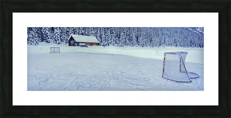Hockey Net Picture Frame print