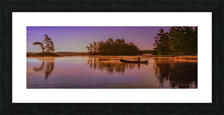 Morning Paddle Picture Frame print