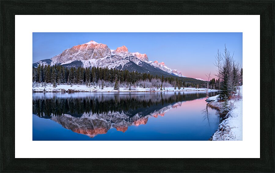 Mount Rundle Reflection Picture Frame print