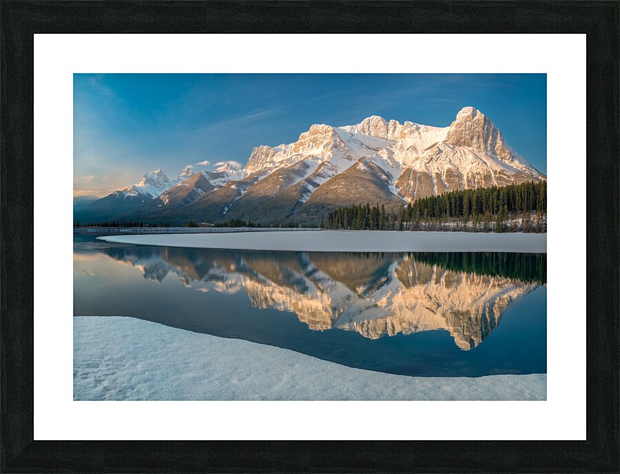 Mountain Reflection Picture Frame print