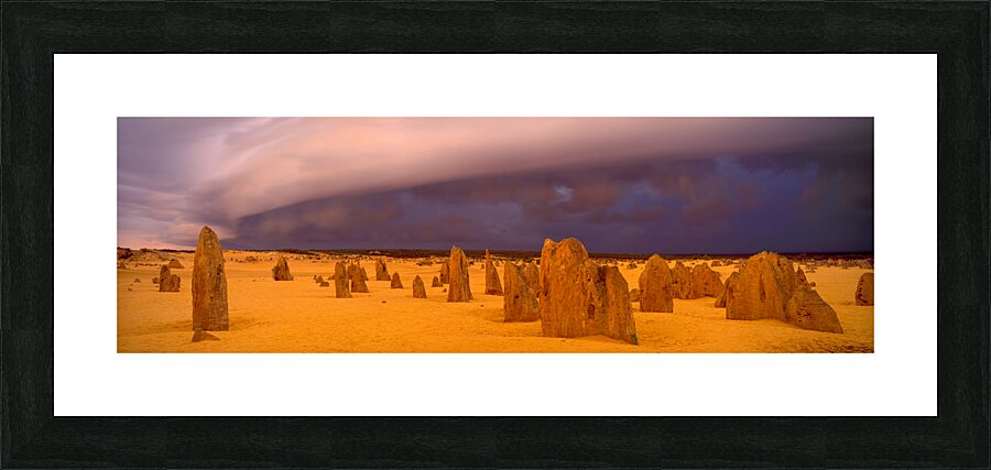 Pinnacles Storm Clouds Picture Frame print