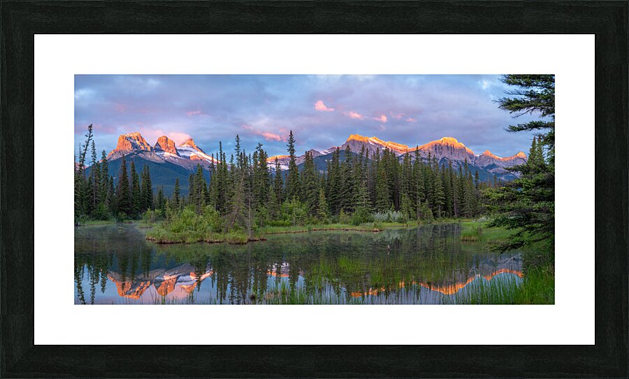 Three Sisters Pond 1 Picture Frame print
