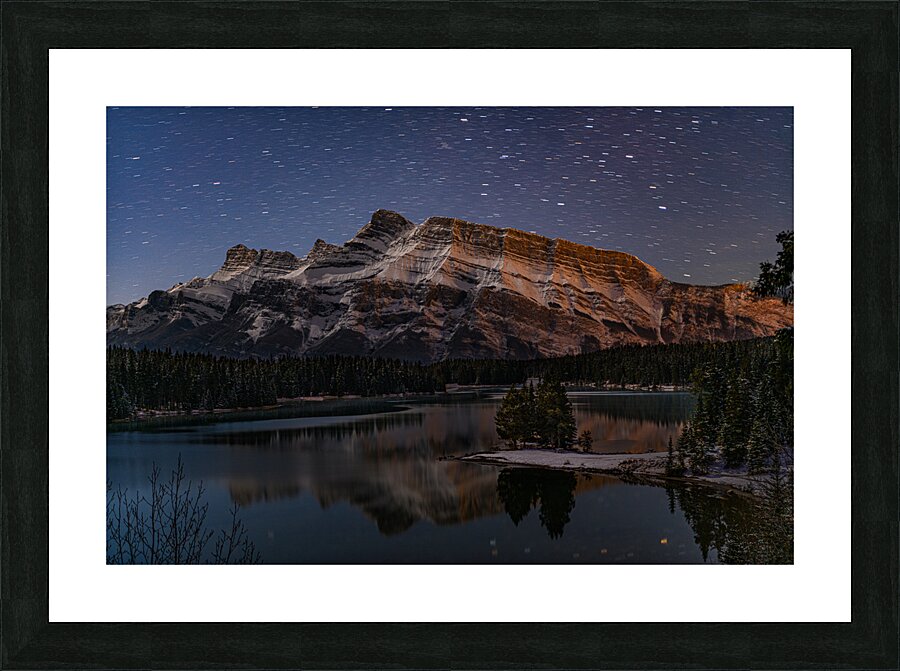 Two Jack Star Trails Picture Frame print
