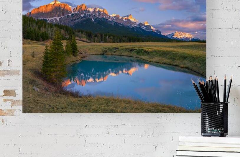 Sulfur Pond Mount Rundle 1 by Jim Wiebe