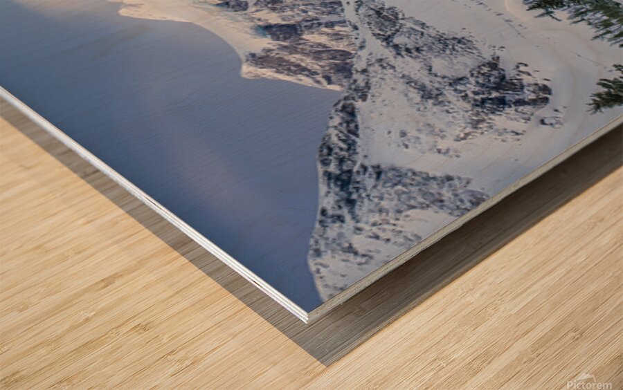 Assiniboine Lodge Cabins Wood print