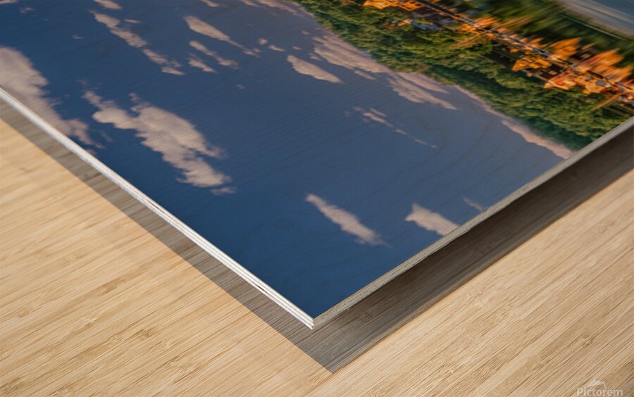 Mahone Bay Harbour Wood print