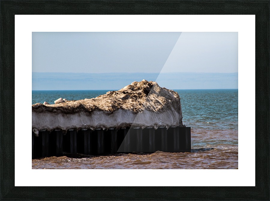 Melting Pier Picture Frame print