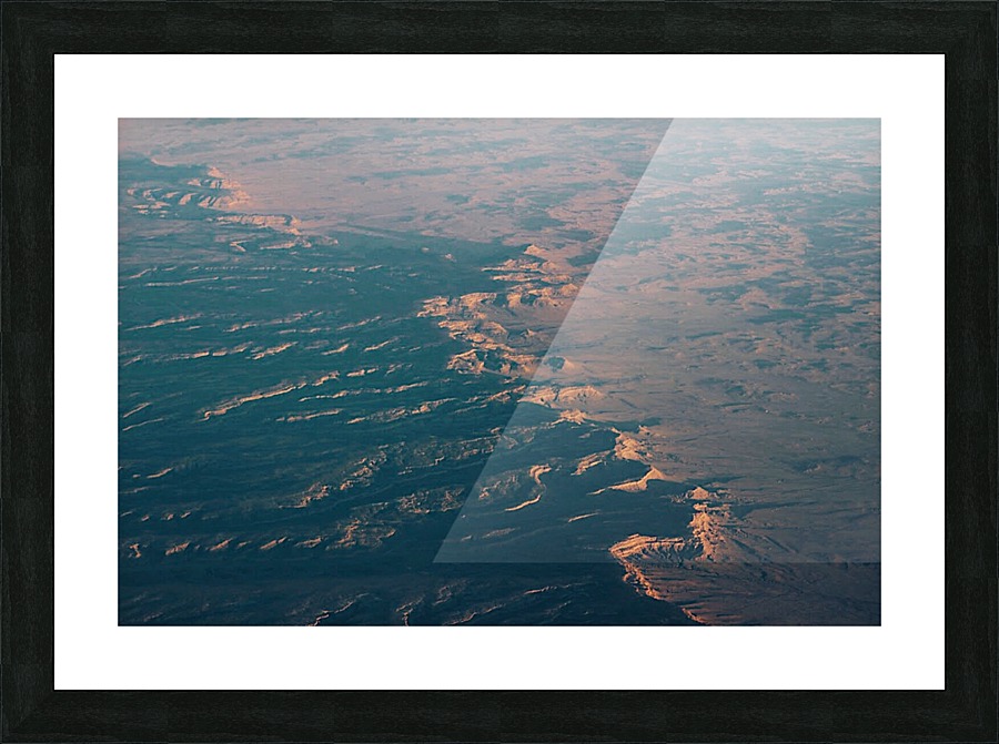 Aerial Sunset Picture Frame print