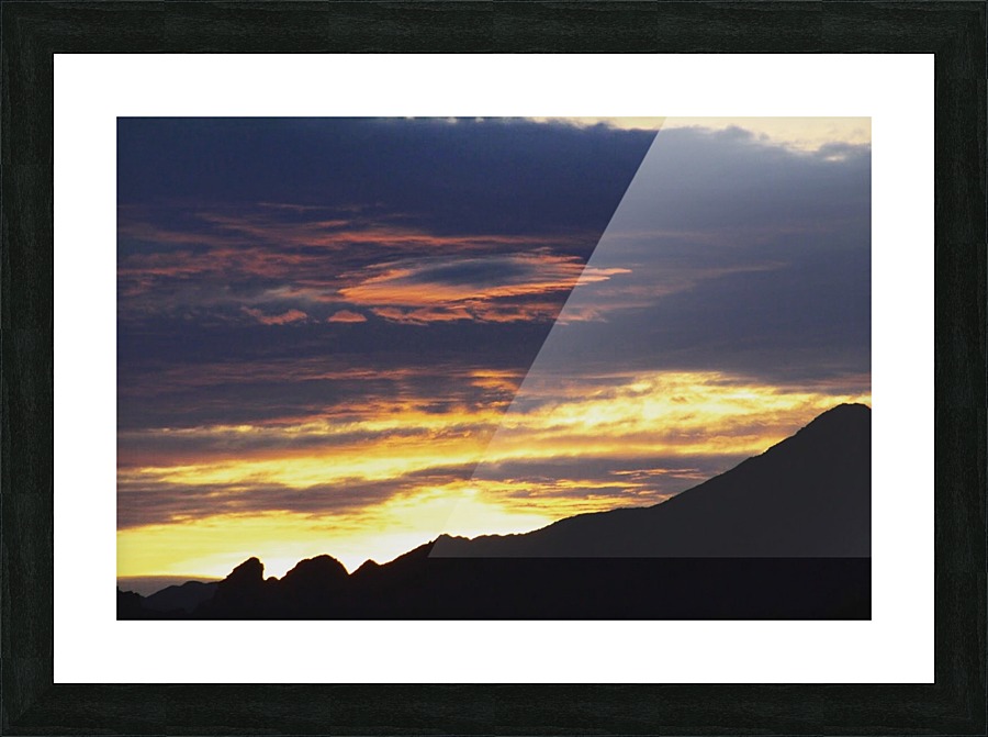 Sunset Swirls Picture Frame print