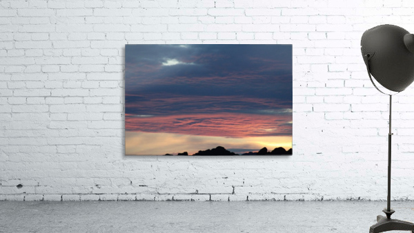 Sunset Mountains Wall Preview