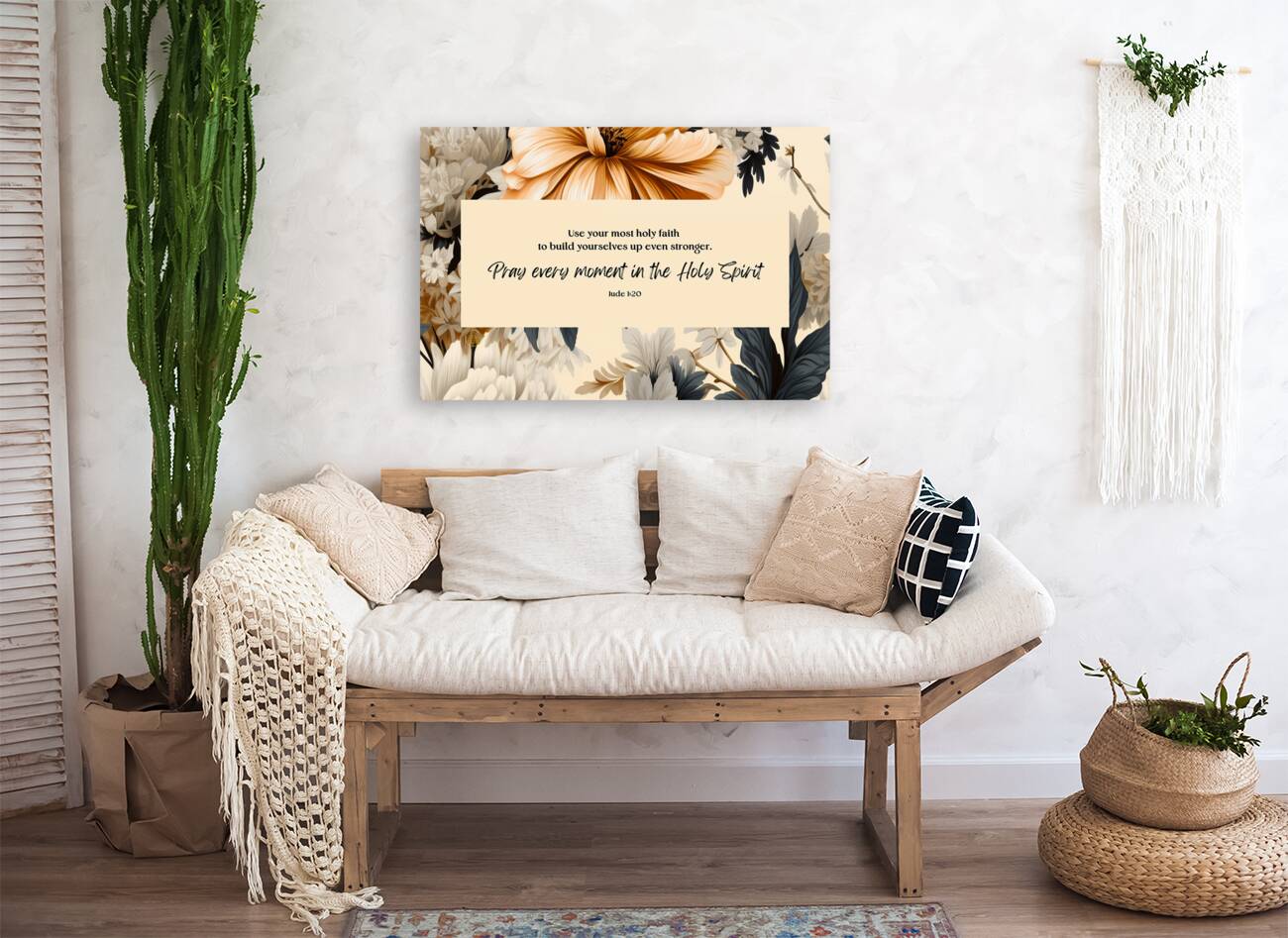 Jude 1:20 | Bible Verse Art | Wall Art Reproduction