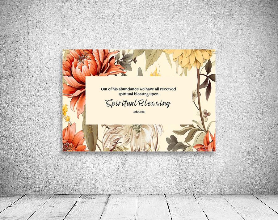 John 1:16 | Bible Verse Art | Wall Art Wall Preview