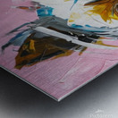 Yorkshire Terrier Portrait with Bold Expressionist Style Metal print