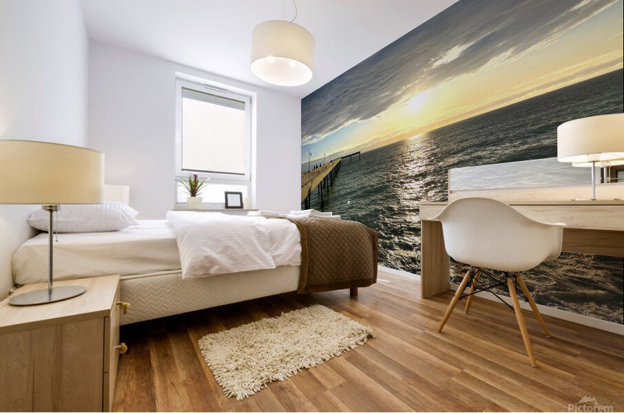 Pacifica Sunset Mural print
