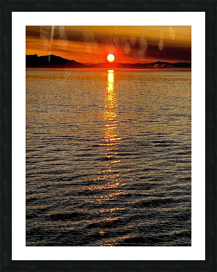 Alaska Sunset Picture Frame print