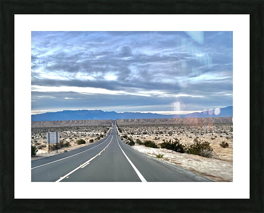 Lonely highway Picture Frame print