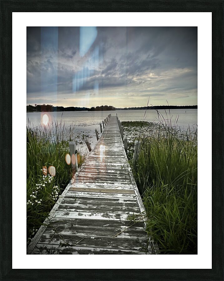 Lonely Pier Picture Frame print