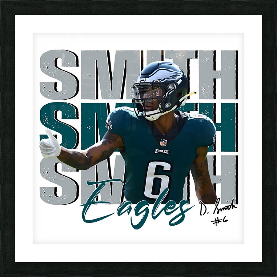 Vintage Devonta Smith 6 Philadelphia Eagles Picture Frame print
