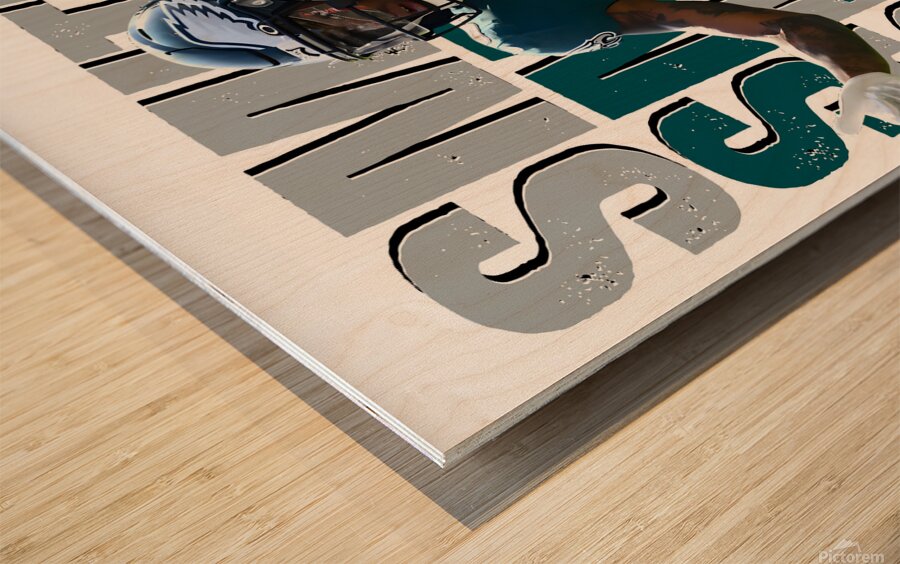 Vintage Devonta Smith 6 Philadelphia Eagles Wood print