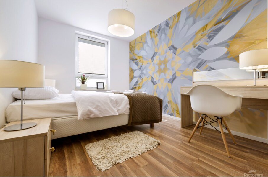 Sun-bleached Bamboo Grass Mural print