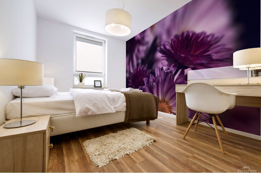 Dark Pink Mural print