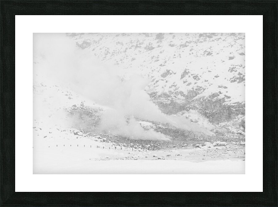 Winter Sulfur Mine  Picture Frame print