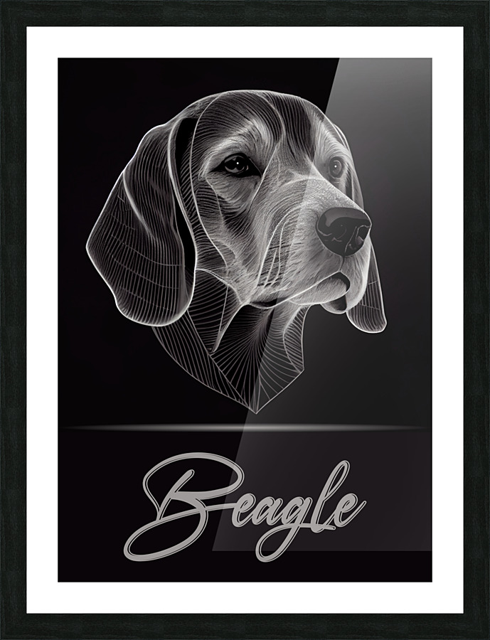 Beagle Picture Frame print