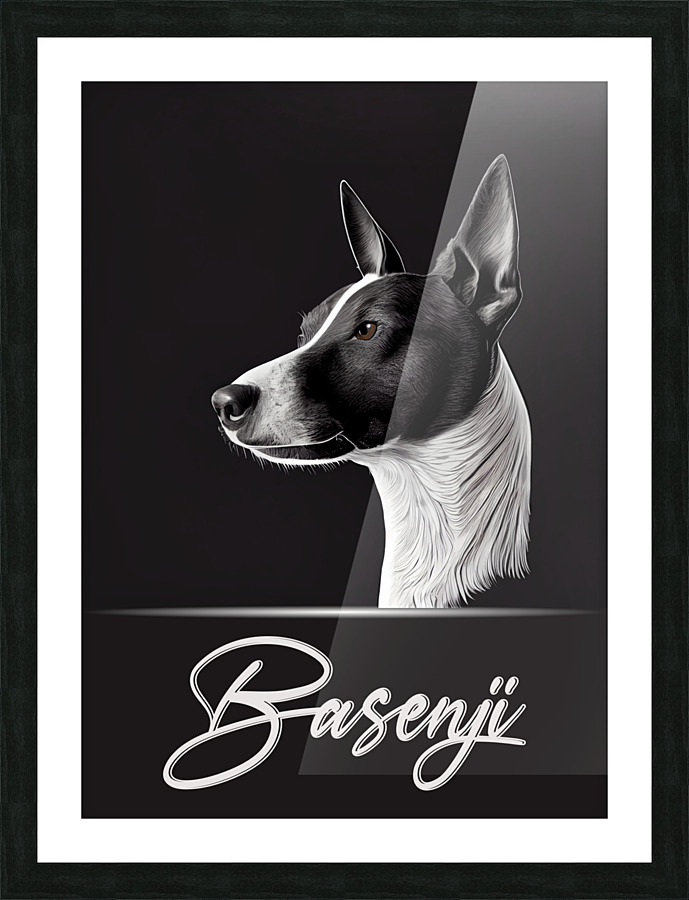 Elegant Basenji Picture Frame print