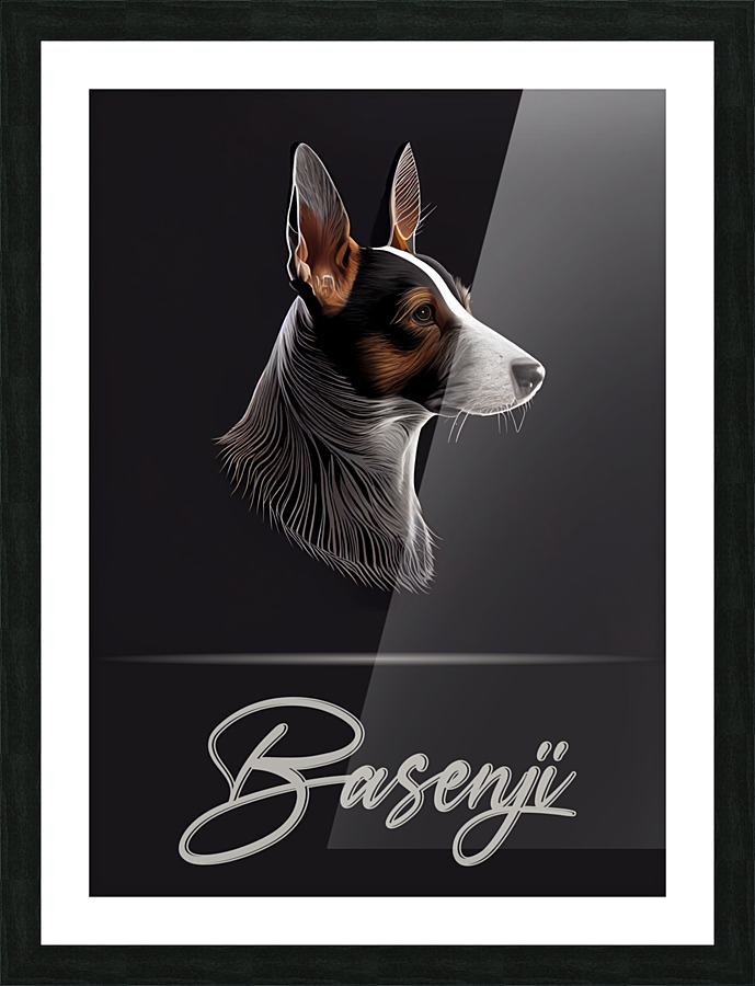 Basenji Picture Frame print