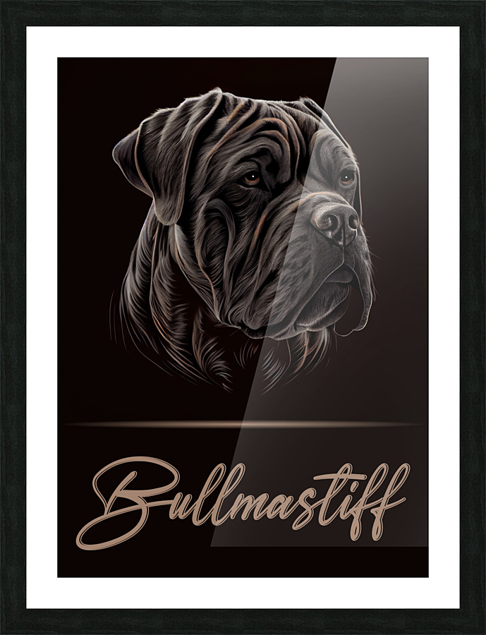 Bullmastiff Picture Frame print