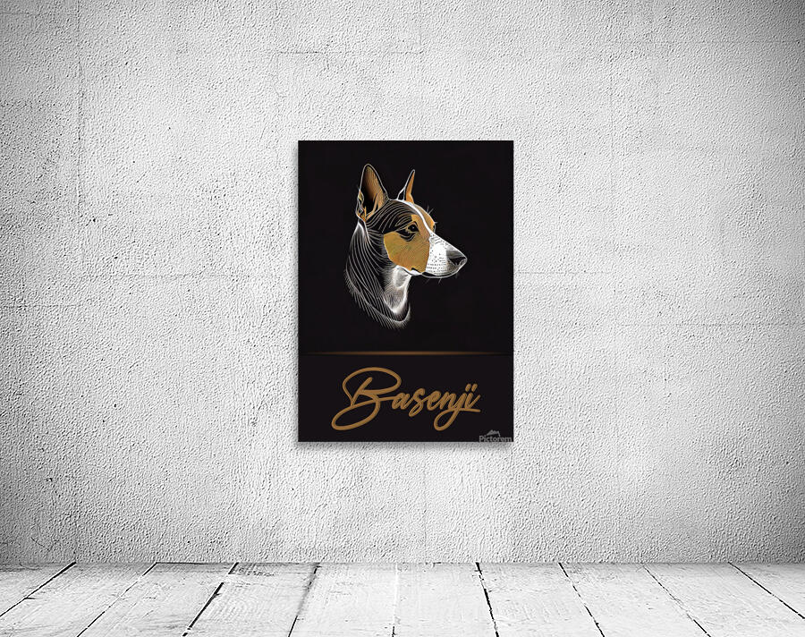 Basenji Portrait Wall Preview
