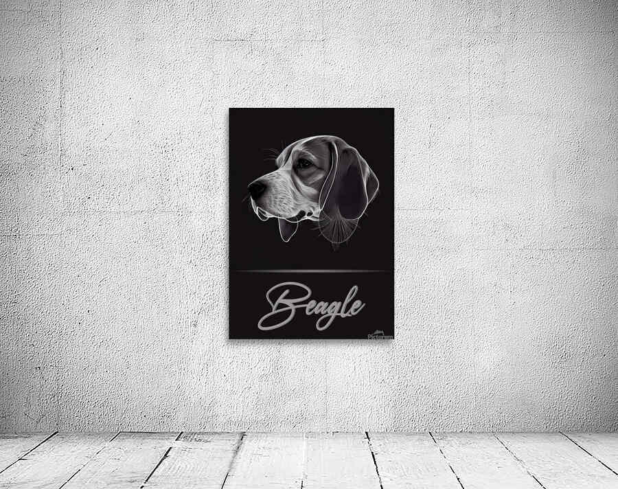 Beagle Portrait Wall Preview