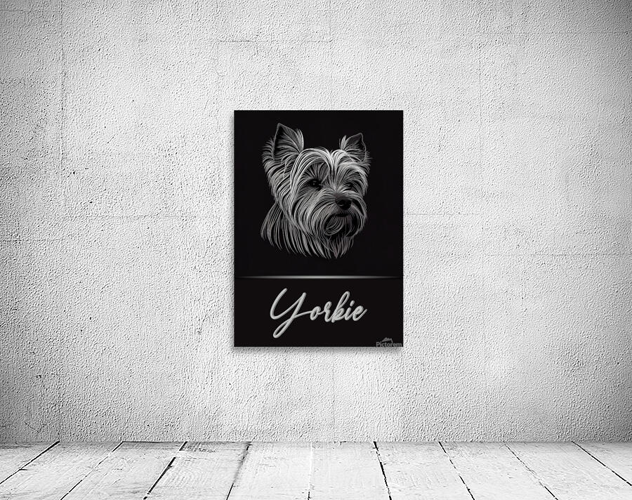 Yorkie Portrait Wall Preview