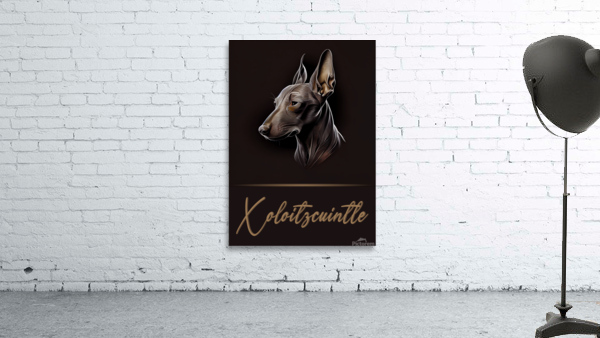 Xoloitzcuintli Portrait Wall Preview