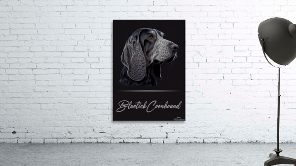 Bluetick Coonhound Wall Preview