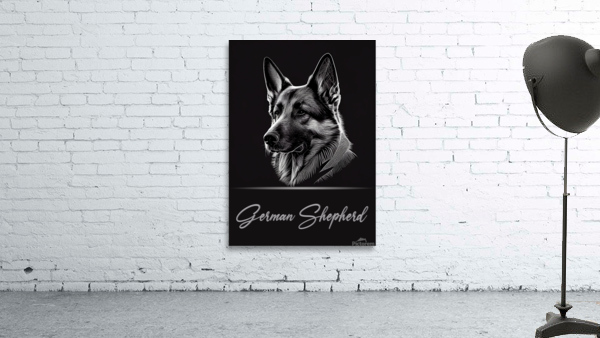 Elegant German Shepherd Wall Preview