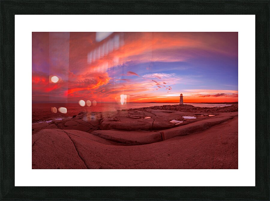 Peggys Cove Sunset Picture Frame print