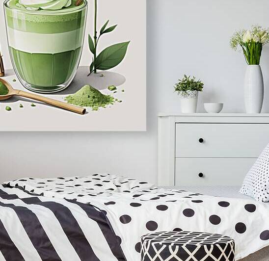 Start Your Day with Matcha Magic – Minimalist Art for Matcha Lovers  by old by