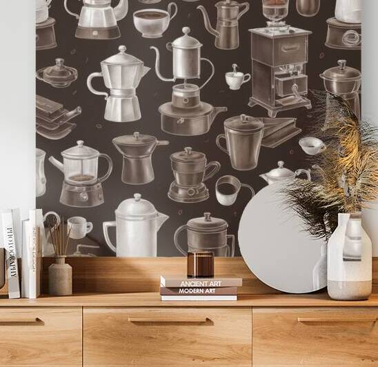 Rustic Coffee Makers Timeless Art for Coffee Love by old by