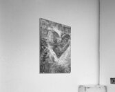 Heart Abstract in Black and White  Acrylic Print