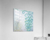 Abstract White and Blue 1 Acrylic Print