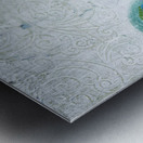 Abstract White and Blue 4 Metal print