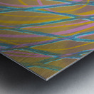 Blue Twist with Gold  Metal print