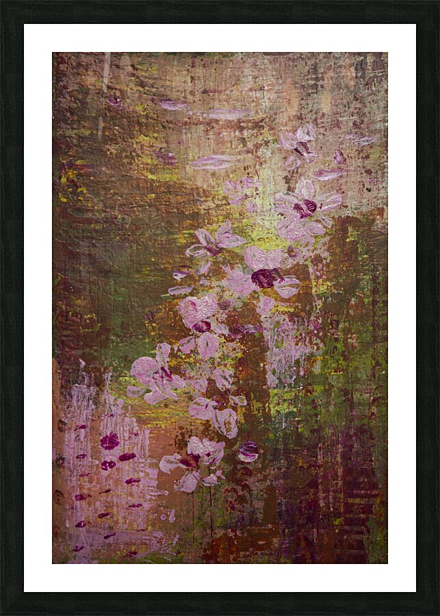 Cherry Blossom Abstract  Picture Frame print