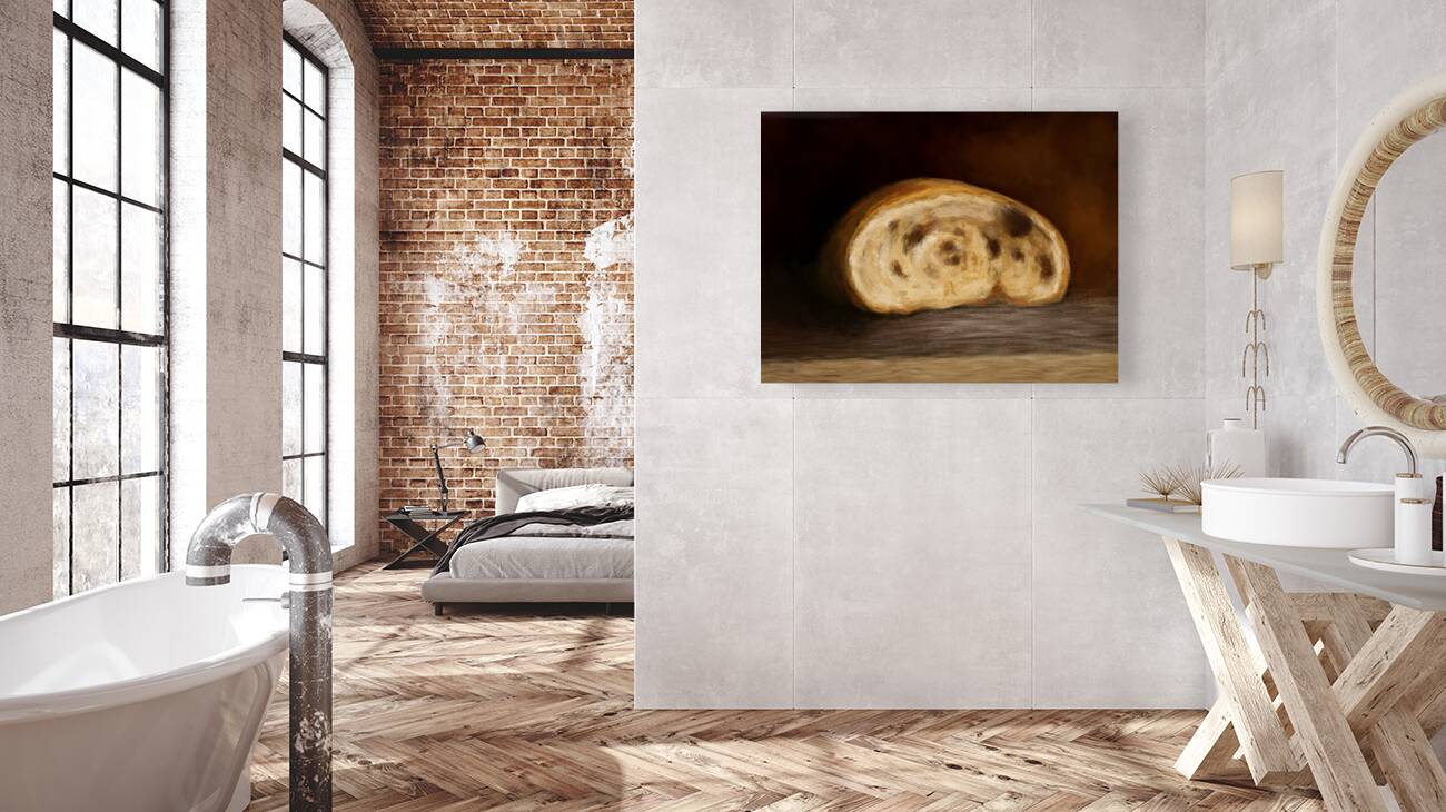 Half  Loaf of Bread  Reproduction