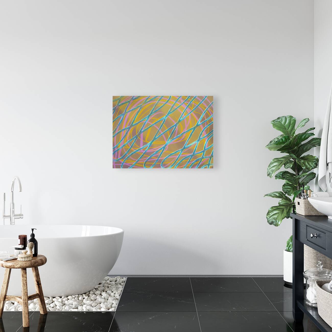 Blue Twist with Gold  Reproduction