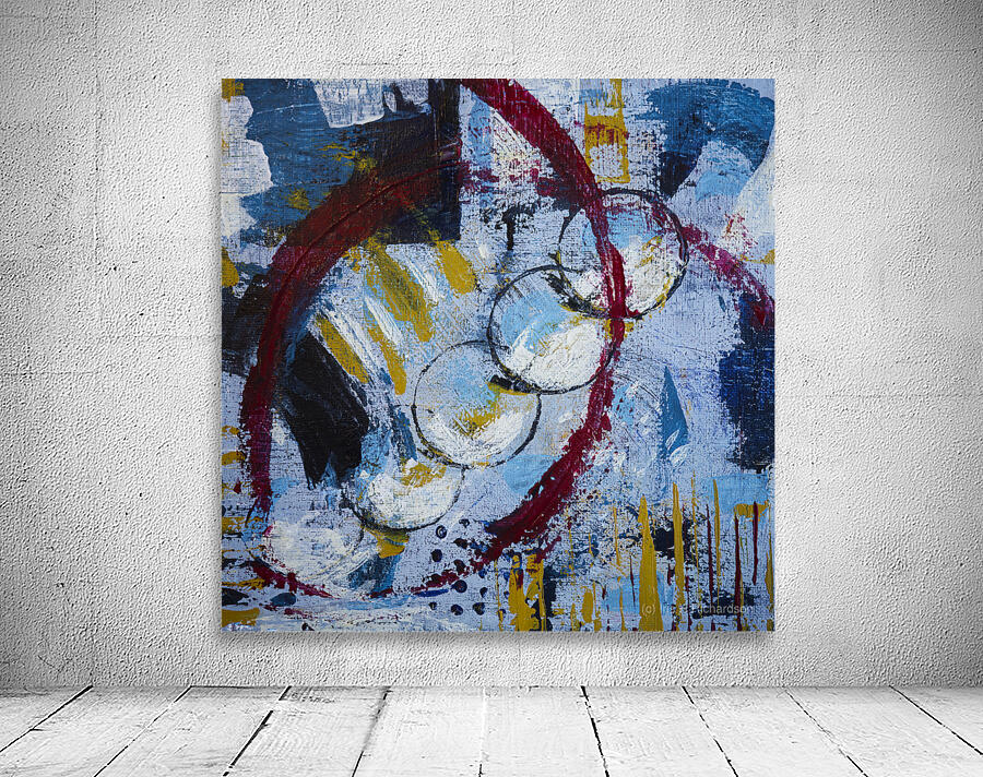 Abstract Number 0530 Circles  Wall Preview