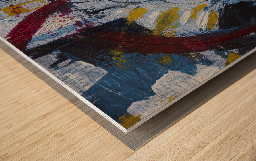 Abstract Number 0530 Circles  Wood print